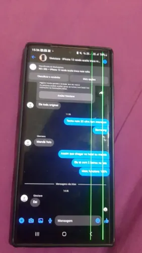 Note 20 ultra com listras