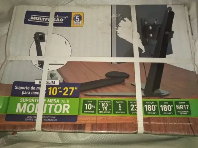 Suporte Multivisão De Mesa Para Tv/monitor De 10 Até 32 Cor Preto