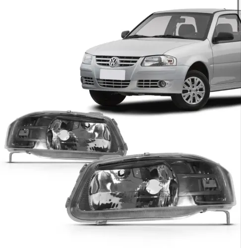 farol gol g4 direito máscara cinza
