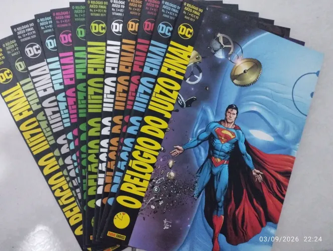 HQ Quadrinhos DC saga O RELOGIO DO JUIZO FINAL