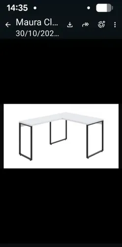 Mesa de estudo em l