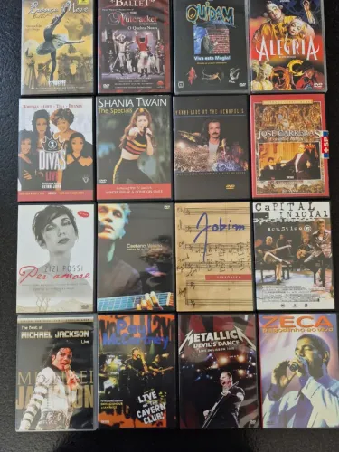 Lote DVDs Shows Originais - Rock, MPB, Pop e Pagode