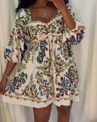 Vestido novo farm morango