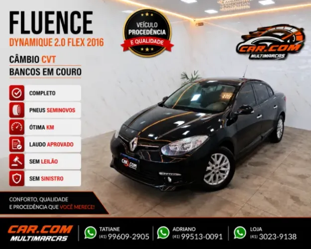 Renault Fluence Sed. Dynamique 2.0 16V Flex Aut. 2016