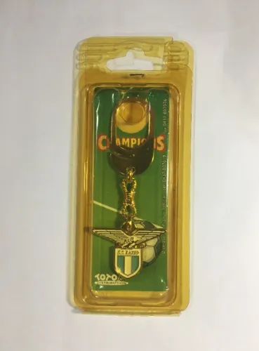 Chaveiro S. S. Lazio Metálico Dourado (Champions Product) Original Italiano Anos 2000 Novo