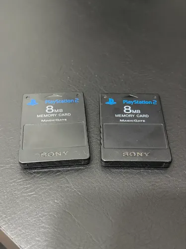 Memory Card Originais PS2 Pretos Oficiais Sony Black MagicGate