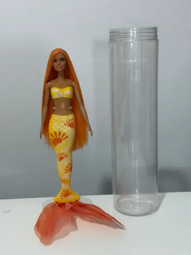 Boneca Barbie color Review Sereia Coral
