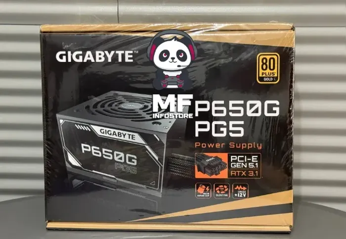 Fonte 650W Gigabyte P650G 80 Plus Gold - NOVA