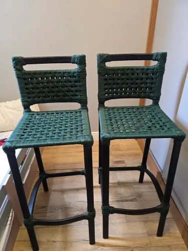 2 Banquetas de corda náutica - Churrasqueira, Balcão e Piscina
