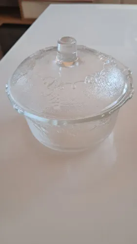 Açucareiro de vidro antigo
