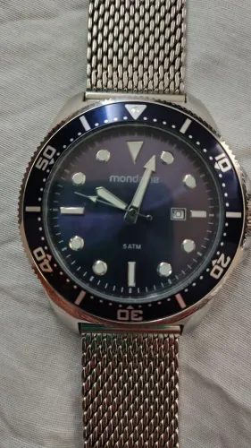 Mondaine Fundo Azul