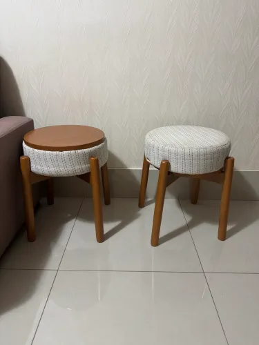 Conjunto puff decorativo