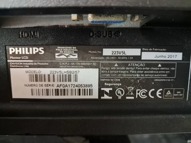 Monitor philips 22' valor 250