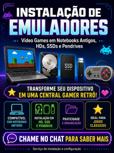 Instalação Emuladores de Vídeo Games Antigos