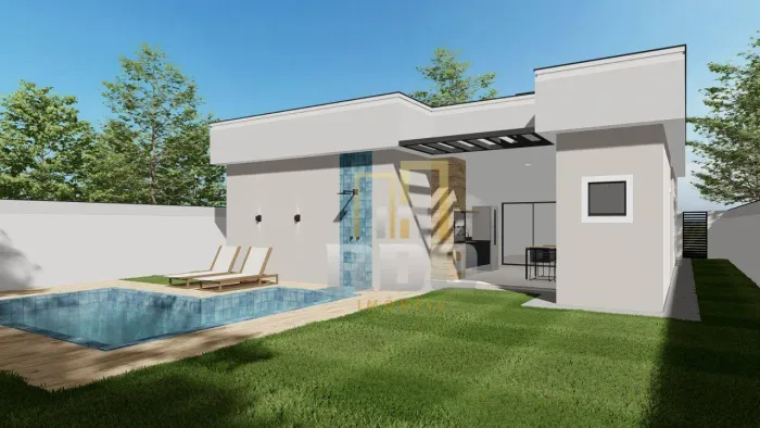 Casa no Viverde 1 à venda em Rio das Ostras, 3 quartos com piscina e área gourmet!