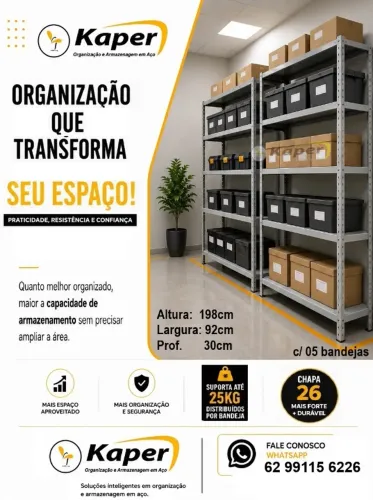 Estante de aço ( novo ) promoção