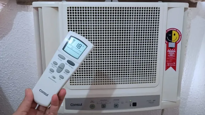 Ar-condicionado digital com controle 7,500btus