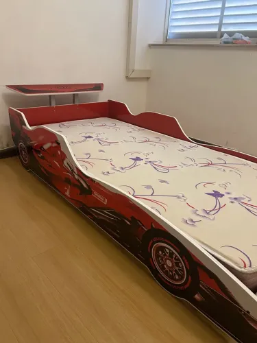 Cama de carrinho com colchão 