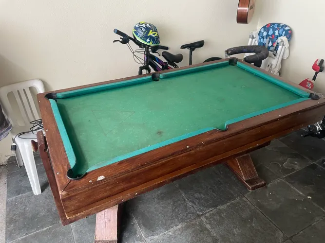 Mesa de Bilhar 2 em 1 madeira 