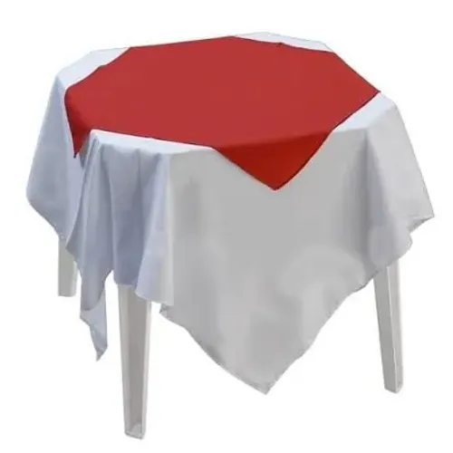Kit 10 toalha cobre mancha vermelho oxford 0,75cm x0, 75cm