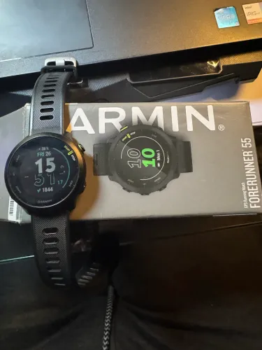 Relógio Garmin Smartwatch Forerunner 55 Preto Esportivo com GPS