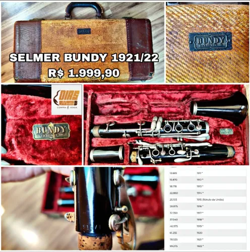 CLARINETE SELMER BUNDY RARIDADE