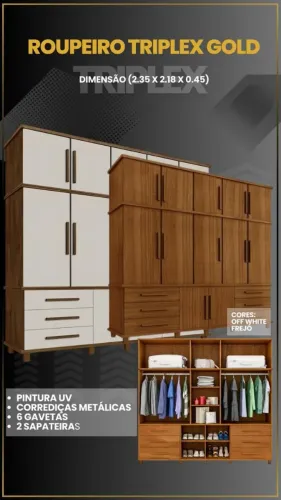 Guarda roupa Triplex 