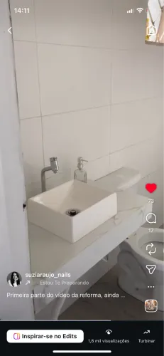 Cuba com ralo de aço inox 