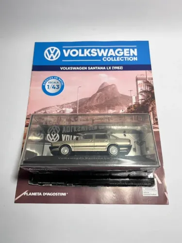 Miniatura Volkswagen Santana LX 1982 Escala 1:43 DeAgostini Volkswagen Collection