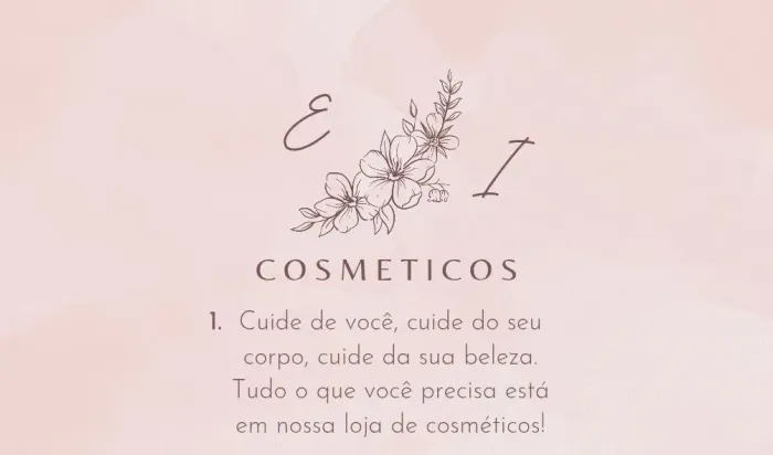 Lojinha virtual de cosméticos
