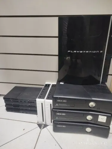 LOTE DE CONSOLES XBOX 360,PS2,WII,PS3