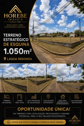 TERRENO ESQUINA LAGOA REDONDA