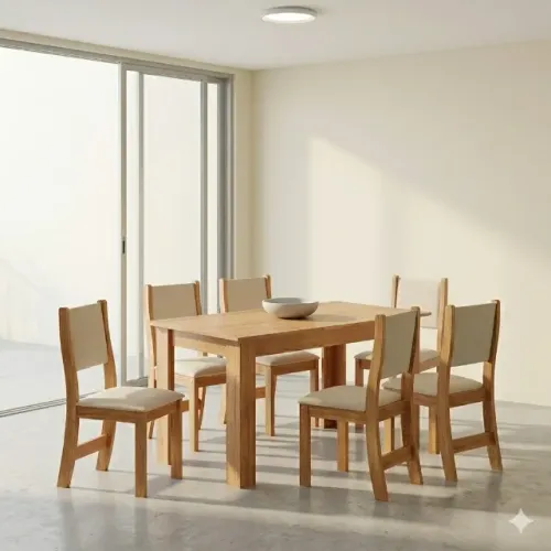 Mesa de jantar Indianápolis 6 cadeiras