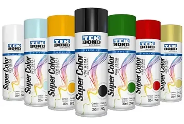 Tinta Spray uso geral 350ml TEKBOND varias cores
