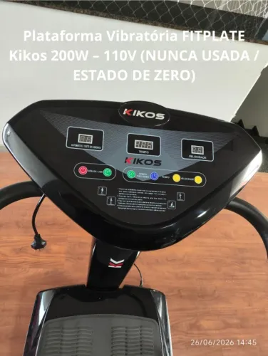 Plataforma Vibratória FITPLATE Kikos 200W - 110V (NUNCA USADA / ESTADO DE ZERO)