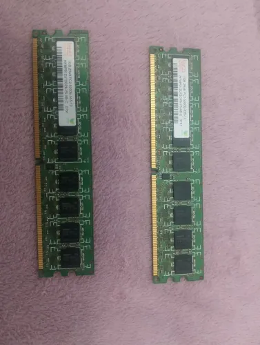 Par de memórias ram 1 gb