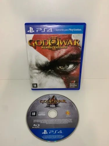 God of War 3 Remasterizado (PS4) - Mídia Física em ótimo estado