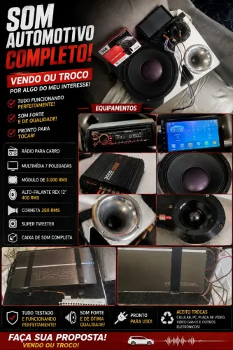 Rádio Automotivo pra carro