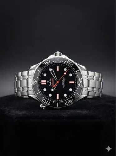 Omega Seamaster - Automatico - Video Safira - Aço 904l - Top Prem AAA