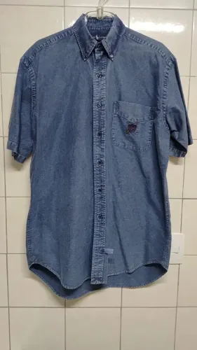 Camisa Oxford Vintage Customizada Polo Ralph Lauren M G Slim