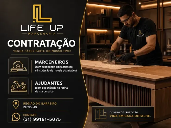 Marceneiro / instalador de Marcenaria.