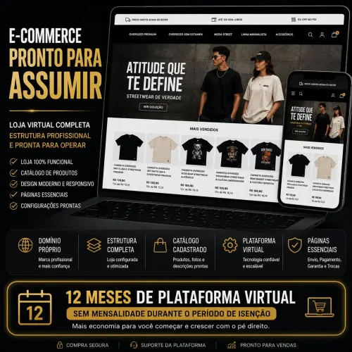 Ecommerce 1 ano grátis