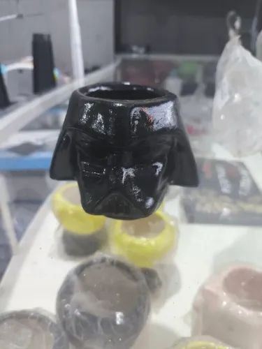Vaso cachepô decorativo Darth Vader