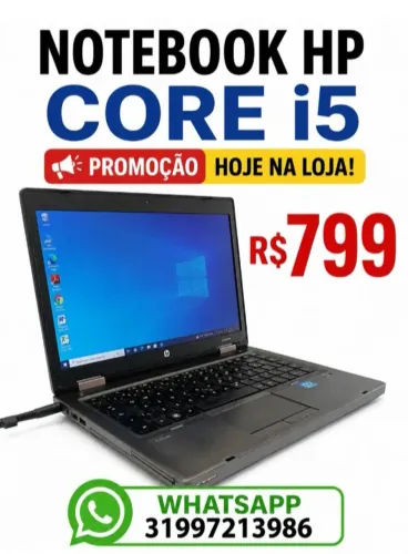 NOTEBOOK CORE I5 R$799- ESTUDOS TRABALHOS! 13/09/26