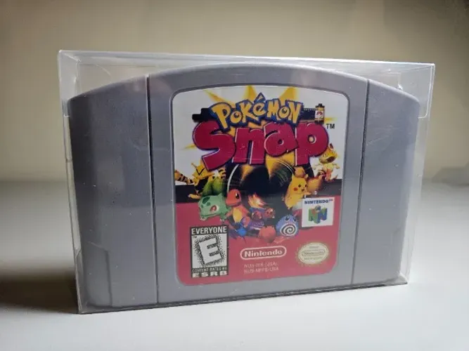 Jogo Pokemon Snap | Nintendo 64 | Americano Original Testado | Proteção Acrílica