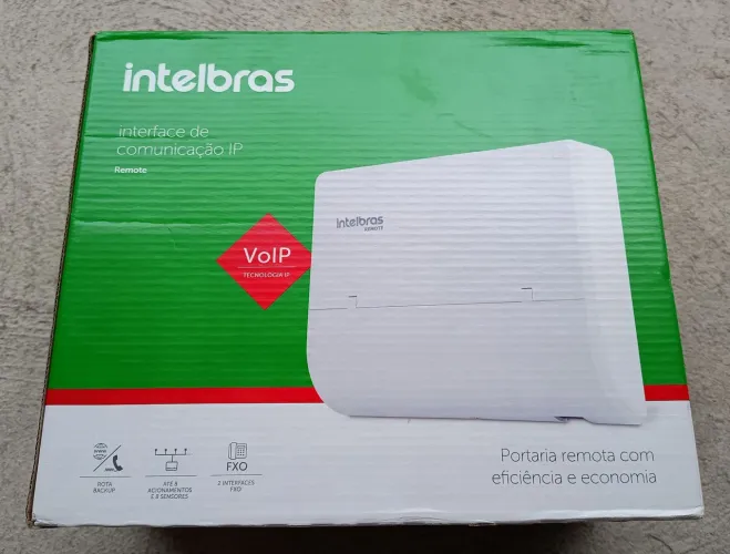 Vendo Interface de comunicação IP Remote Intelbras, na caixa funcionando.