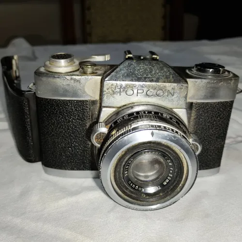 Câmera Fotográfica Antiga Topcon PR II Tokyo Kogaku 50mm f/2.8 - Vintage