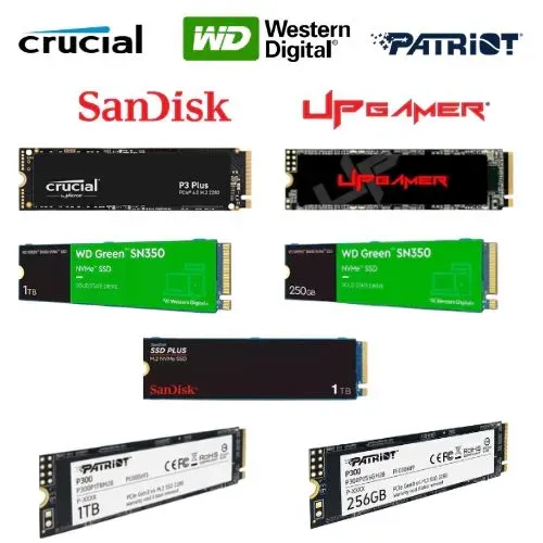 SSD vários Tamanhos Sata e Nvme novos 