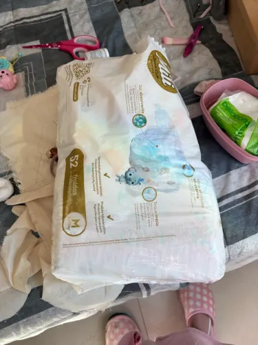 Fralda de bebê mili tamanho M DOAÇÃO 