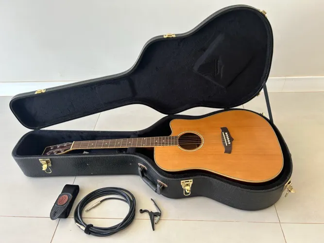 Violão Tanglewood TW28 CSN CE (Tampo Sólido) + Case Rígido + Acessórios ATENÇÃO-Só em mãos